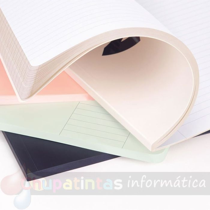 Milan Serie 1918 Libreta Encolada Formato A4 Pautado 7mm - 48 Hojas de 95 gr/m2 - Microperforado - Tapa Blanda - Color Rosa