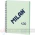 Milan Serie 1918 Cuaderno Espiral Formato A4 Cuadricula 5x5mm - 80 Hojas de 95 gr/m2 - Microperforado, 4 Taladros - Verde-1