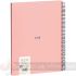 Milan Serie 1918 Cuaderno Espiral Formato A4 Cuadricula 5x5mm - 80 Hojas de 95 gr/m2 - Microperforado, 4 Taladros - Rosa-2