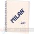 Milan Serie 1918 Cuaderno Espiral Formato A4 Pauta 7mm - 80 Hojas de 95 gr/m2 - Microperforado, 4 Taladros - Color Beige-1