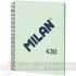 Milan Serie 1918 Cuaderno Espiral Formato A4 Pauta 7mm - 80 Hojas de 95 gr/m2 - Microperforado, 4 Taladros - Color Verde-1