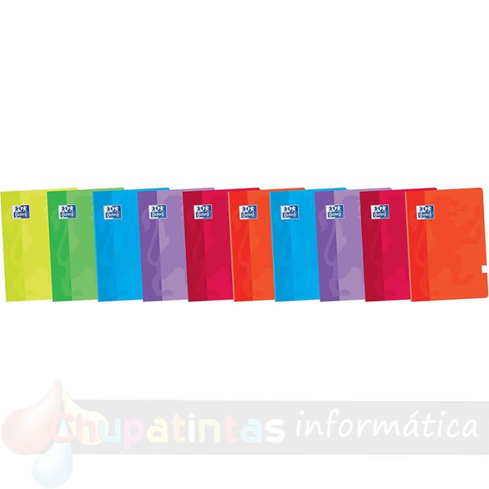 Oxford Classic Pack de 10 Libretas Grapadas Formato A5+ liso con Margen - Colores Surtidos-1
