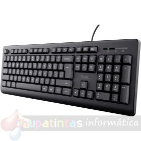 Trust TK150 Teclado USB - Teclas Silenciosas - 104 Teclas - Cable de 1.80m - Color Negro-1