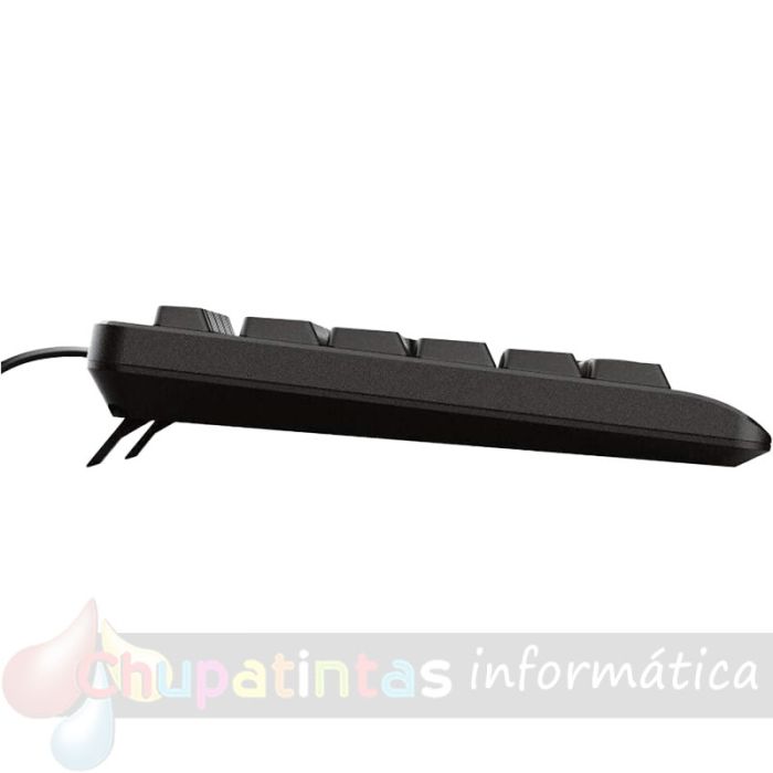 Trust TK150 Teclado USB - Teclas Silenciosas - 104 Teclas - Cable de 1.80m - Color Negro-3