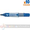Pilot V-Board Master Begreen Rotulador para Pizarra Blanca - Punta Redonda 6mm - Trazo 2.3mm - 91% Plastico Reciclado - Recargable - Color Azul