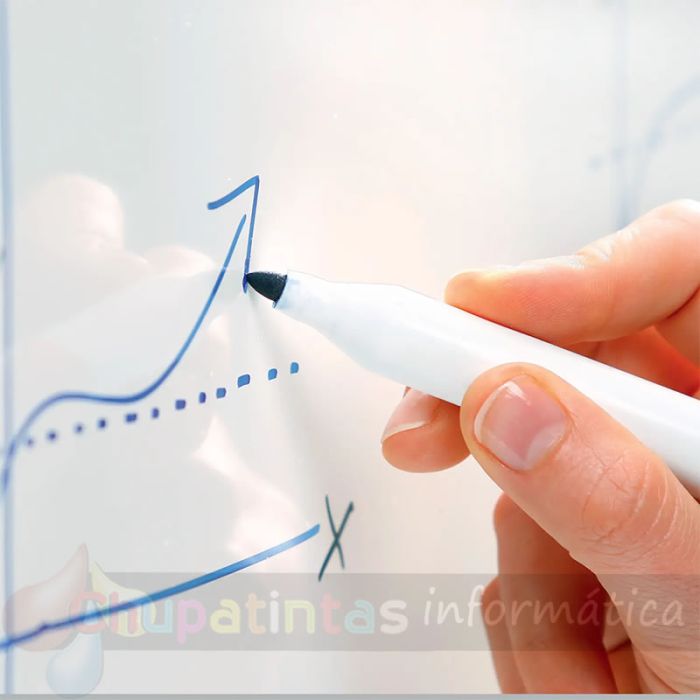 Dahle Professional Board Pizarra Blanca Esmaltada Magnética 900x1.200mm - Marco de Aluminio - Bandeja para Rotuladores-4