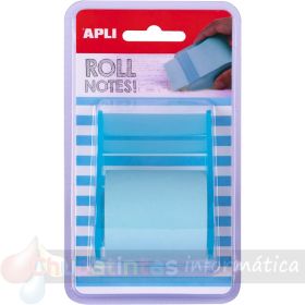 Apli Dispensador Nota Adhesiva Rollo - 50mm x 8m - Fácil de Usar - Adhesivo de Calidad - Azul-1
