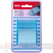 Apli Rollo Dispensador de Nota Adhesiva 50mm x 8m - Facil de Usar - Adhesivo de Calidad - Diseño Ergonomico - Azul Pastel