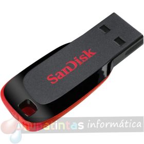 Sandisk Cruzer Blade Memoria USB 2.0 32GB - Ultra Compacta - Color Negro/Rojo (Pendrive)-3