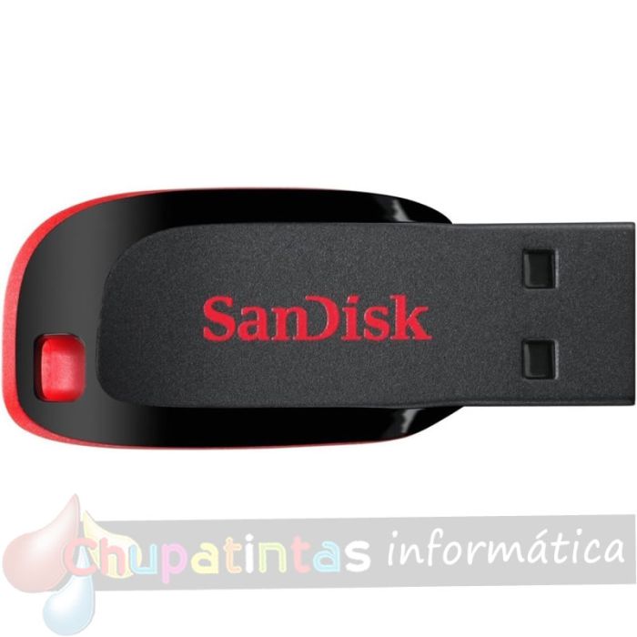 Sandisk Cruzer Blade Memoria USB 2.0 64GB - Ultra Compacta - Color Negro/Rojo (Pendrive)-2