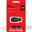 Sandisk Cruzer Blade Memoria USB 2.0 64GB - Sin Tapa - Color Negro/Rojo (Pendrive)