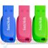 Sandisk Pack de 3 Cruzer Blade Memoria USB 2.0 32GB - Ultra Compacta - Color Azul, Rosa y Verde (Pendrive)-2