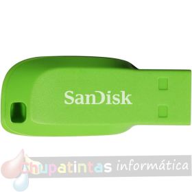 Sandisk Pack de 3 Cruzer Blade Memoria USB 2.0 32GB - Ultra Compacta - Color Azul, Rosa y Verde (Pendrive)-3
