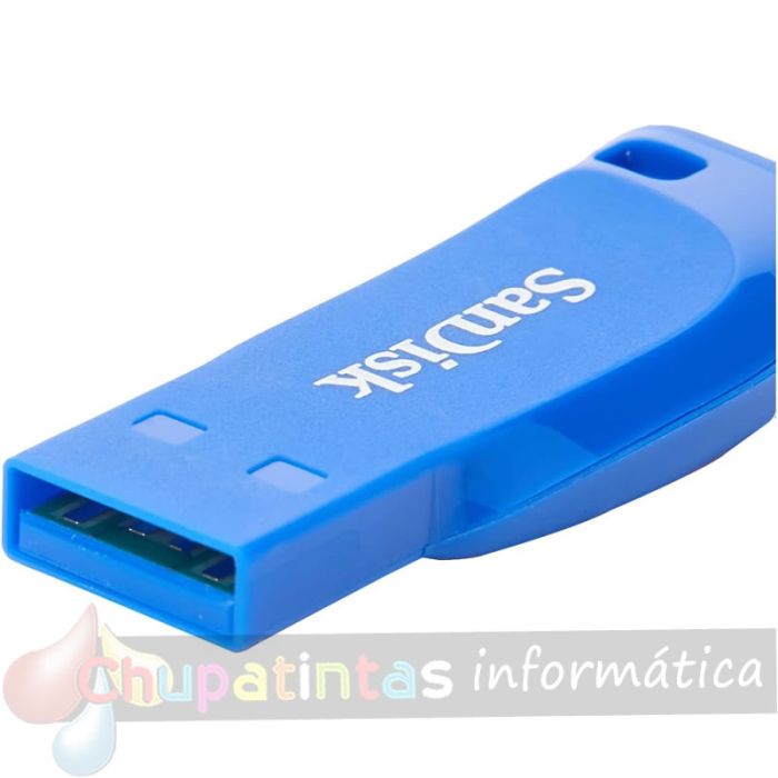 Sandisk Pack de 3 Cruzer Blade Memoria USB 2.0 32GB - Ultra Compacta - Color Azul, Rosa y Verde (Pendrive)-4