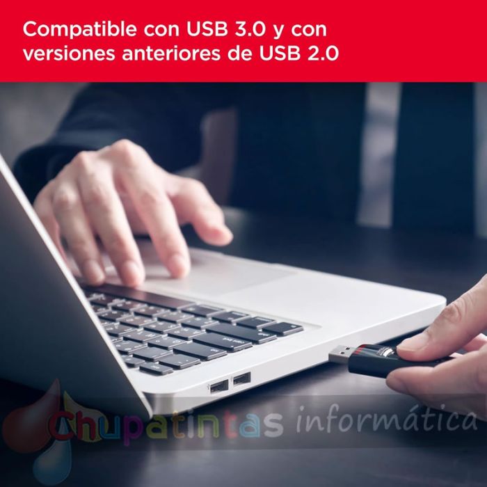 Sandisk Cruzer Ultra Memoria USB 3.0 256GB - Color Negro (Pendrive)-5