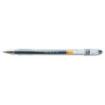 Pilot Boligrafo de Gel G1 - Recargable - Punta de Bola 0.5mm - Trazo 0.3mm - Cuerpo Transparente - Color Negro