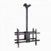 Tooq Soporte de Techo para 2 Pantallas 43-86" - Angulo de Giro 180º - Inclinable - Gestion de Cables - Peso Max. por Pantalla 50kg - VESA Max. 600x400mm - Color Negro