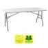 Sungarden Mesa de Resina Plegable 180x70x74cm 3.5cm - Color Blanco