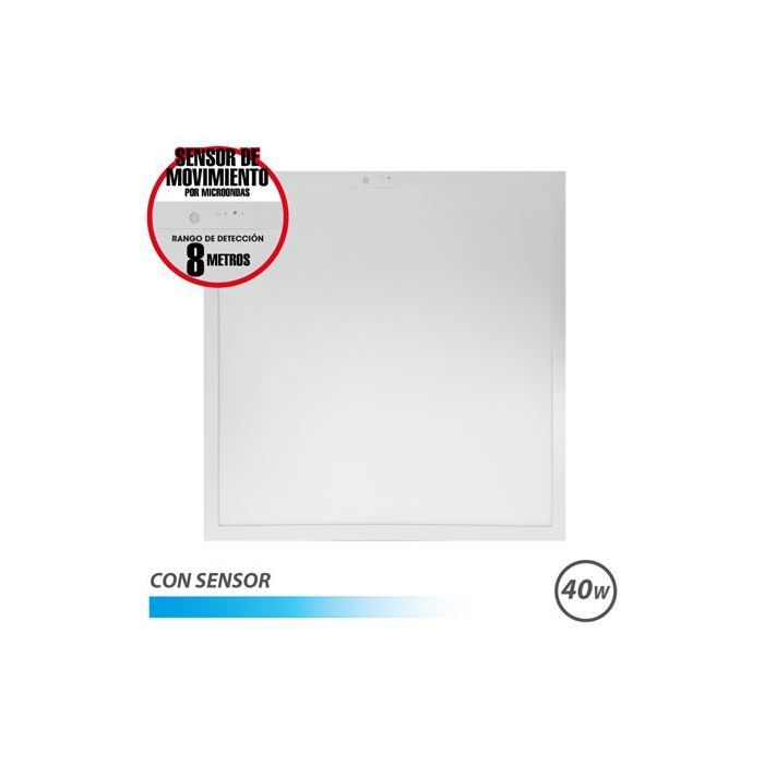 Elbat Panel LED 60x60 40W - 4600Lm - Luz Fria - con Sensor - Color Blanco