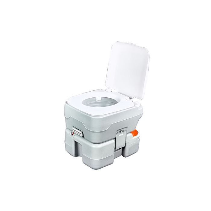 Muvip Inodoro Quimico Portatil 15 Litros con Nivel - Color Blanco