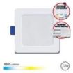 Elbat Downlight Cuadrado 12W - 960Lm - Selector 3 Temperaturas+Sobrepared - Color Blanco