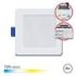 Elbat Downlight Cuadrado 9W - 720Lm - Selector 3 Temperaturas + Sobrepared - Color Blanco