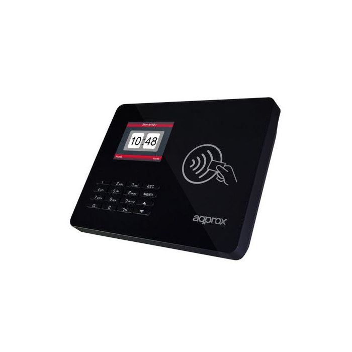 Approx Lector Biometrico para Control de Presencia y Acceso Pantalla 2.8" - Con Lector de Tarjetas RF y Teclado - Capacidad de 100.000 Registros