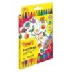 Jovi Felt Pen Extuche 12 Rotuladores de Doble Punta - Amplia Variedad de Tonos - Tinta de Gran Fijacion - Punta Fina y Maxi - Grip Triangular Ergonomico - Color Surtido