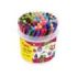 Jovi Bote 96 Rotuladores - Amplia Variedad de Tonos - Tinta de Gran Fijacion - Punta Resistente - Capuchon Ventilado - Grip Triangular Ergonomico - Trazo Homogeneo E Intenso - Color Surtido