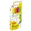 Jovi Gel Textmarker Estuche con 4 Marcadores de Texto - Gel en Seco - Colores Fluorescentes - con Ascensor - No Traspasan - Secado Rapido - No Se Secan - Aptos para Luz Negra - Color Surtido