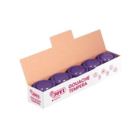 Jovi Bote de Tempera Escolar - 35ml - Colores Mezclables - para Papel, Cartulina, Madera, Tela, Pasta de Modelar y Fango - Uso con Pincel, Rodillo o Espatula - Color Morado