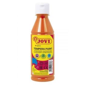 Jovi Tempera Paint Tempera Liquida - Base Agua - Lista para Usar - Alto Poder Cubriente - Secado Rapido - Excelente Fluidez - Adherencia en Multiples Superficies - Color Naranja