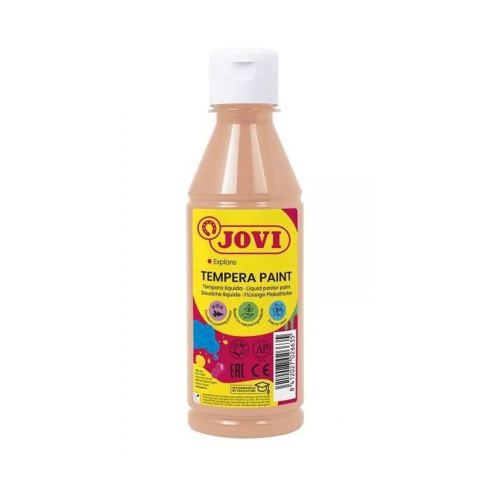 Jovi Tempera Paint Tempera Liquida - Base Agua - Lista para Usar - Alto Poder Cubriente - Secado Rapido - Excelente Fluidez - Acabado de Calidad - Color Rosa