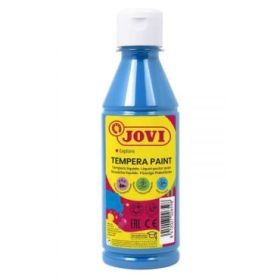 Jovi Tempera Paint Tempera Liquida - Base Agua - Lista para Usar - Alto Poder Cubriente - Secado Rapido - Excelente Rendimiento - Fluidez Optima - Color Azul