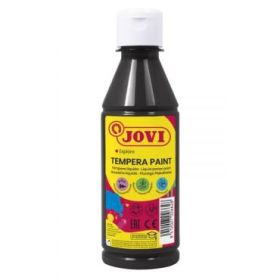 Jovi Tempera Paint Tempera Liquida - Base Agua - Lista para Usar - Alto Poder Cubriente - Secado Rapido - Excelente Fluidez - Adherencia en Multiples Superficies - Color Negro