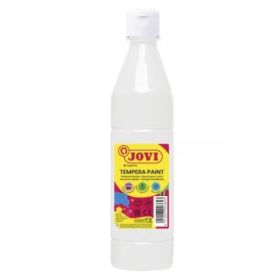 Jovi Tempera Paint Tempera Liquida - Base Agua - Lista para Usar - Alto Poder Cubriente - Secado Rapido - Excelente Fluidez - Adherencia en Multiples Superficies - Color Blanco