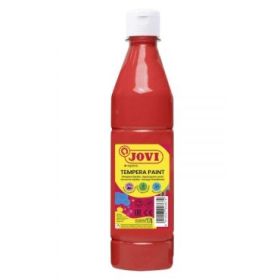 Jovi Tempera Paint Tempera Liquida - Base Agua - Lista para Usar - Alto Poder Cubriente - Secado Rapido - Excelente Fluidez - Adherencia en Multiples Superficies - Color Rojo