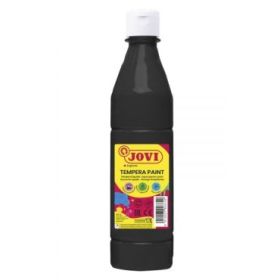 Jovi Tempera Paint Tempera Liquida - Base Agua - Lista para Usar - Alto Poder Cubriente - Secado Rapido - Excelente Fluidez - Adherencia en Multiples Superficies - Color Negro