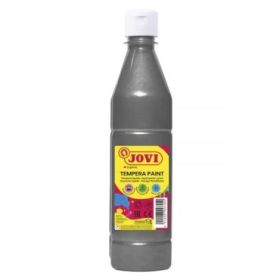Jovi Tempera Paint Tempera Liquida - Base Agua - Lista para Usar - Alto Poder Cubriente - Secado Rapido - Excelente Fluidez - Adherencia en Multiples Superficies - Color Gris