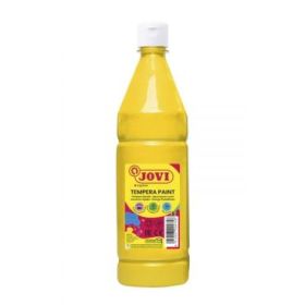 Jovi Tempera Paint Tempera Liquida - Base Agua - Lista para Usar - Alto Poder Cubriente - Secado Rapido - Excelente Fluidez - Adherencia en Multiples Superficies - Color Amarillo