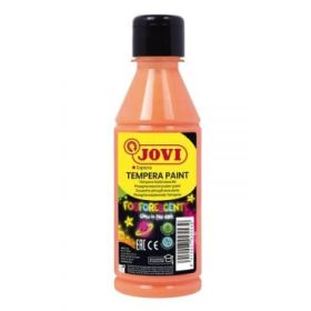 Jovi Tempera Paint Tempera Liquida Fosforescente - Brilla en la Oscuridad - Secado Rapido - Excelente Adherencia - Lista para Usar - Color Naranja