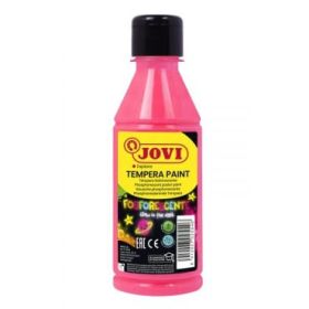 Jovi Tempera Paint Tempera Liquida Fosforescente - Brilla en la Oscuridad - Secado Rapido - Excelente Rendimiento - Facil Aplicacion - Buena Adherencia - Color Rosa