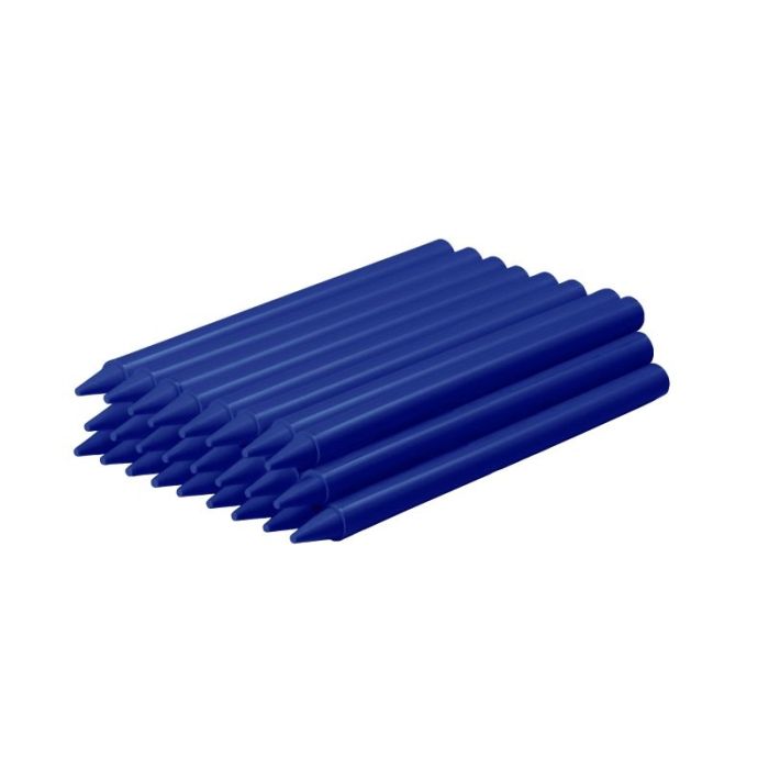Jovi Plasticolor Estuche de 25 Ceras Plasticas - Resistentes - No Manchan - Agradable de Rayar - Acabado Brillante - Gran Duracion - Mezclables - Color Azul