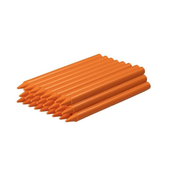 Jovi Plasticolor Estuche de 25 Ceras Plasticas - Resistentes - No Manchan - Agradable de Rayar - Acabado Brillante - Gran Duracion - Color Naranja
