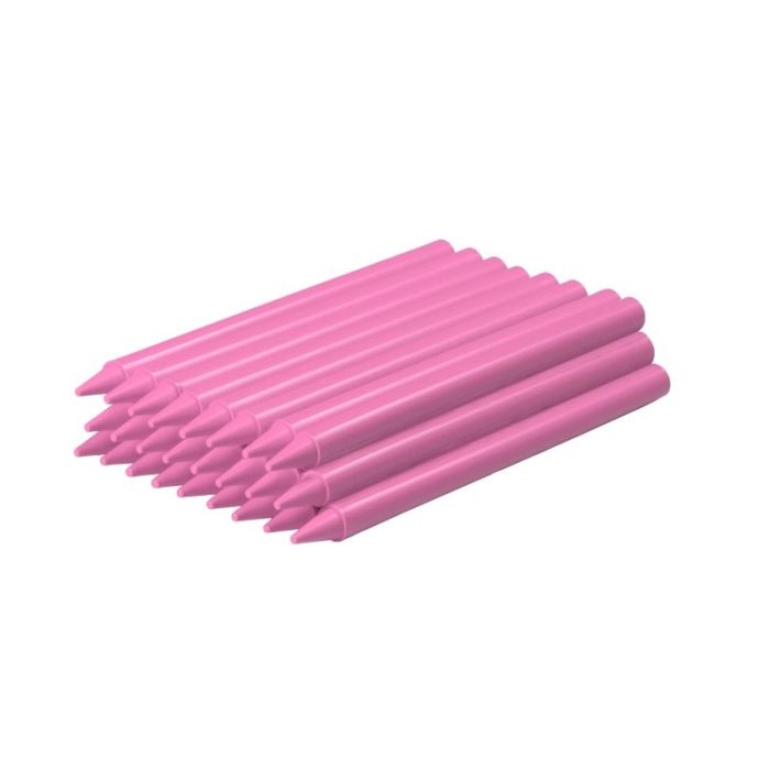 Jovi Plasticolor Estuche de 25 Ceras Plasticas - Resistentes - No Manchan - Agradable de Rayar - Acabado Brillante - Gran Duracion - Color Rosa
