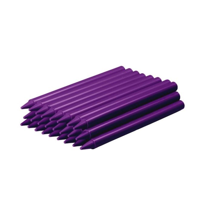 Jovi Plasticolor Estuche de 25 Ceras Plasticas - Resistentes - No Manchan - Agradable de Rayar - Acabado Brillante - Color Morado