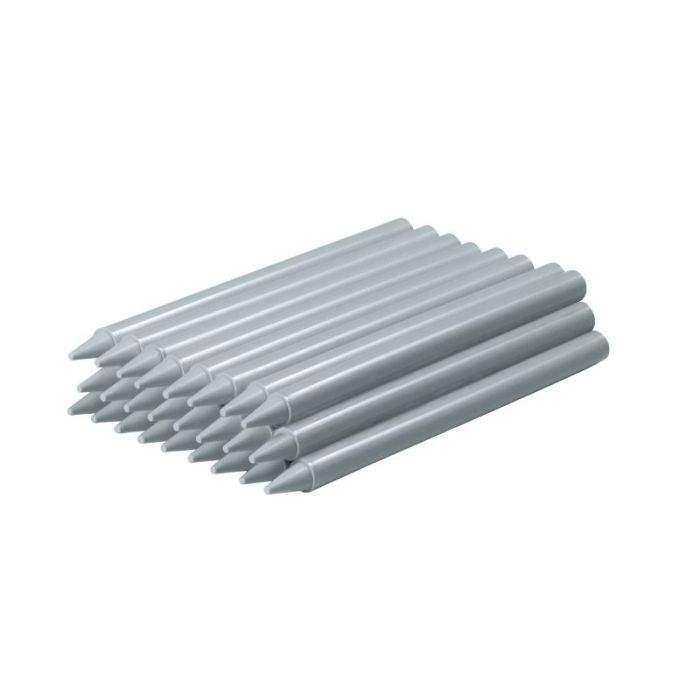 Jovi Plasticolor Estuche de 25 Ceras Plasticas - Resistentes - No Manchan - Agradable de Rayar - Acabado Brillante - Mezclables - Duraderas - Color Gris