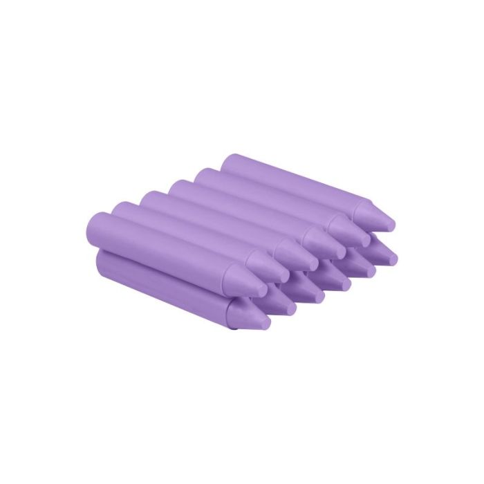 Jovi Estuche de 12 Ceras - No Manchan - No Huelen - Resistentes - Deslizan Bien - Faciles de Afilar - Desarrollan Motricidad Fina - Color Morado