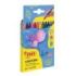 Jovi Large Easy Grip Estuche de 24 Ceras Plasticas Hexagonales - No Ruedan - Duracion Prolongada - sin Olor - Facil de Sacar Punta - No Mancha - Ideal para Manos Pequeñas - Color Surtido