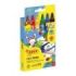 Jovi Felt Pens Estuche de 6 Rotuladores Jumbo - Tinta de Gran Fijacion - Punta Resistente - Grip Ergonomico - Capuchon Ventilado - Trazo Homogeneo - Color Surtido